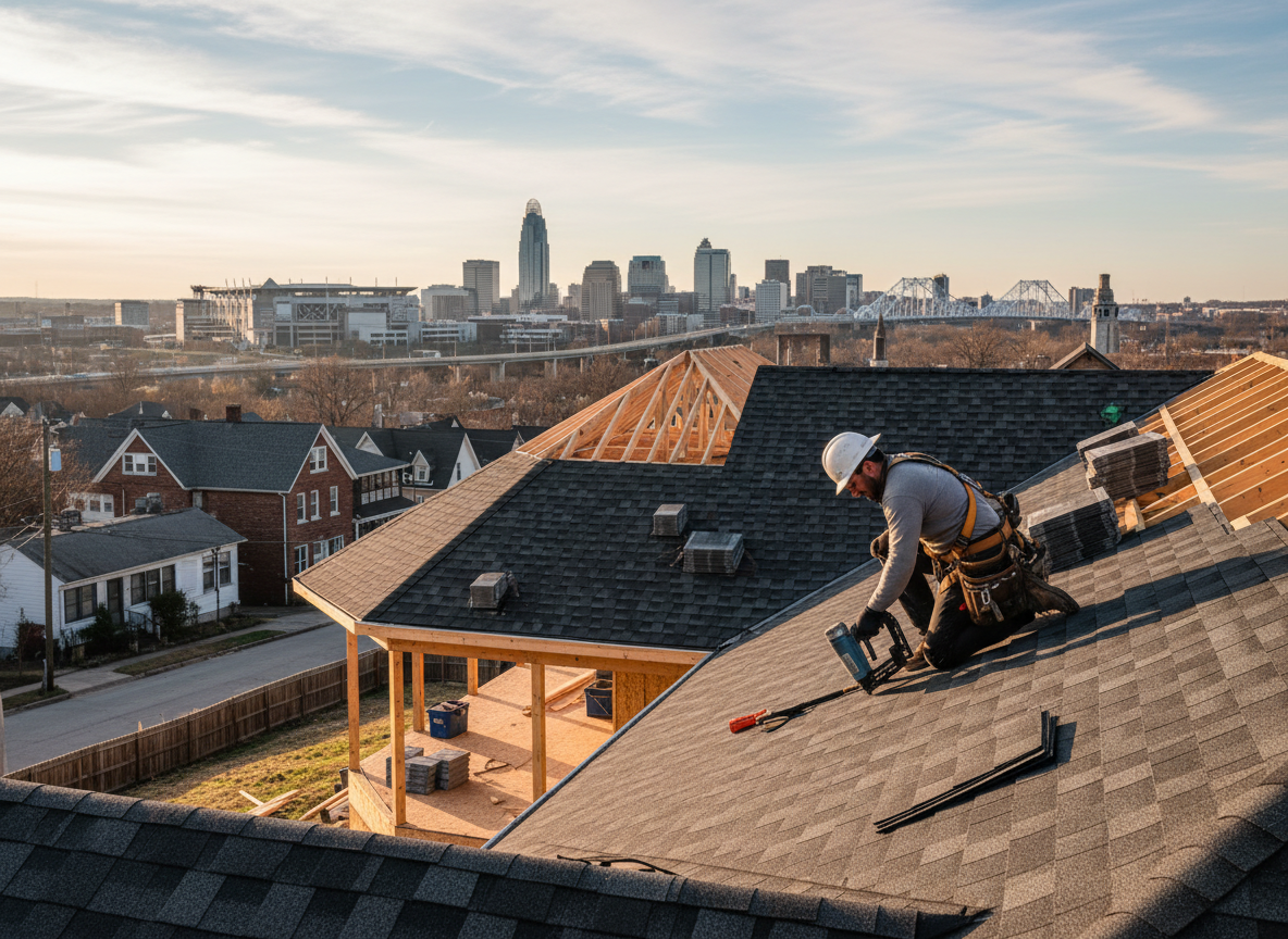 Roofing contractor in Mount Auburn