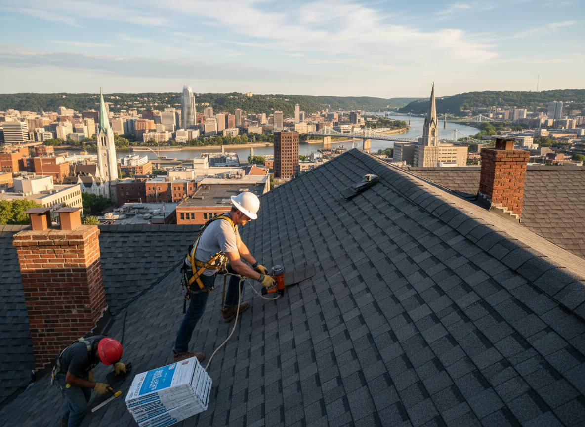 Roofing contractor in East Walnut Hills
