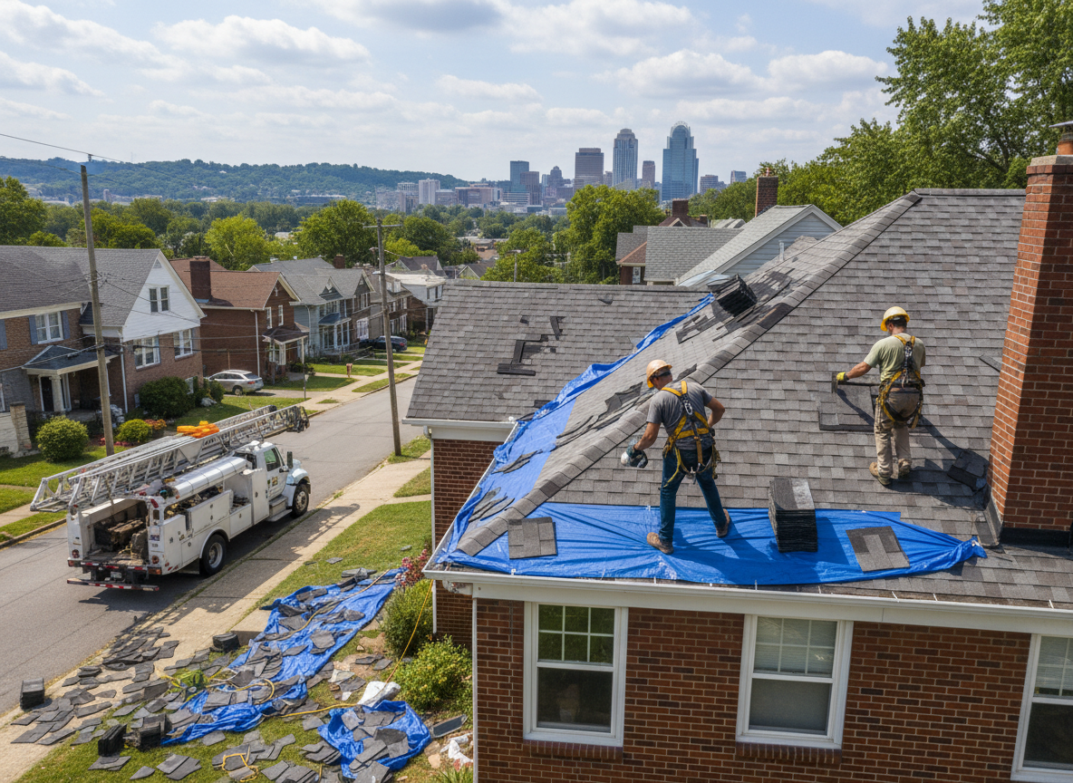 Roofing contractor in Madisonville